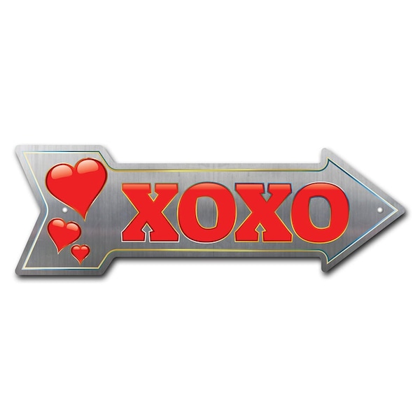 XOXO Arrow Sign Funny Home Decor 30in Wide